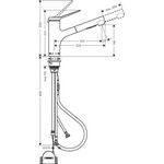 HG Einhebel-Spültischmischer Zesis M33 150 Ausziehbrause 2 jet sBox lite ma-sw