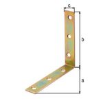 Stuhlwinkel L.100x100mm B.19mm S.2mm STA sdmverz.Loch-D.5,3mm GAH - VPE: 40