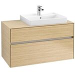 V&B Waschtischunterschrank COLLARO 100x54,8x50cm WT re m LED-B. Nordic Oak
