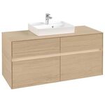 V&B Waschtischunterschrank COLLARO 120x54,8x50cm WT mttg m LED-B. No Oak