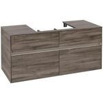 V&B Waschtischunterschrank COLLARO 120x54,8x50cm WT mttg m LED-B. Stone Oak