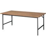Arbeitsttisch Jerry B2000xT1000xH800-850mm Arbeitsplatte Buche Gestell grau RAU