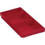 Regalkasten L400xB240xH65mm rot PP KAPPES