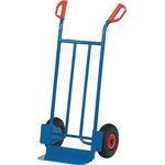 Sackkarre H.1150mm Schaufel-L150xB400mm Luft-Bereifung Trgf.250kg blau FETRA