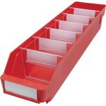 Regalkasten L500xB120xH95mm rot PP