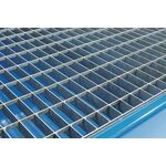 Auffangwanne 215l L1200xB800xH360mm Stahlbl.m.Gitterrost enzianblau PROMAT