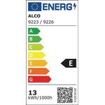LED-Lupenleuchte Glaslinse 190,5mm (7,5 ") Tischklemme weiß Abdeckung,ecki. Kopf