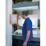 Wandhalter 5 Sichttafeln orange m.Profilrahmen DURABLE