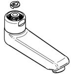EICHELBERG Gussauslauf 117mm, für WT-Wandarmaturen, chrom