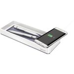 Leitz Stifteschale WOW 53651001 Induktionsladegerät weiß/grau