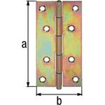 Scharnier 38,0x26mm VA Ausführung: schmal GAH, 1 Stück