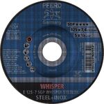 Schruppscheibe SGP WHISPER STEELOX D125xS7mm gekr.STA Bohr.22,23mm PFERD - VPE: 10