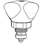 Grohe Oberteil Trecorn-de-Luxe, 3/8", Markierung rot