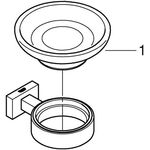 GROHE Seifenschale Essentials Cube m Halter chr