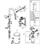 Grohe Einhand-Spültischbatterie RED DUO M-Size C-Auslauf m Boiler superst. A