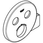 Grohe Rosette SMARTCONTROL chr rd f UP-THM m 2 ASV und Brausehalter