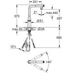 Grohe Spültischb. ESSENCE SMARTCONTROL supersteel