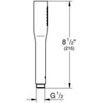 Grohe Handbrause EUPHORIA C STICK 1 Strahlart phantom black