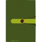 Herlitz Fächermappe 11411253 12Fächer Recycling PP dunkelgrün