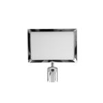 EUROLITE Hinweisschild für Eurolite Barrier 317x215 silber