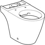 Geberit Stand-Tiefspül-WC iCon Rimfree geschl. For f Kombi weiß KT