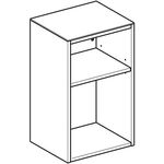 Geberit Seitenschrank Square SMYLE 360x600x299mm offen La sa-gr hochglanz