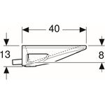 Geberit Waschtisch ONE weiß, ohne Hahnloch 1200x400mm