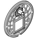 Grohe Montageplatte f EHM-FMS m 3-Wege-Umstellung chr