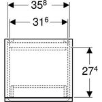 Geberit Hochschrank RENOVA PLAN 1800x390x360mm Fol. NB hickory hell