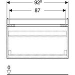 Geberit WT-Unterschrank RENOVA PLAN m 1 Sch. 1000x606x446mm Fol. NB hickory