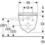Geberit Wand-Tiefspül-WC iCon RIM geschl Form mit WC-Sitz weiß matt
