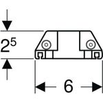 Geberit Steckdosenelement m ComfortLight-Modul für WTU 1050-1200mm