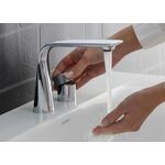 Duravit 2-Loch-Waschtischbatterie D.1 M m Drehgr. o Zugst-Ablaufgarn. sw matt