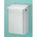 CWS Abfallbehälter groß, 15 l Aluminium weiß