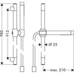 Brauseset AXOR STARCK mit 2jet Stabhandbrause chrom