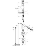 Einhebel-Bidetmischer AXOR CITTERIO E DN 15 m ZAG 1 1/4Zoll chrom
