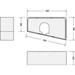 Duravit Wannenträger für 700213, 1700x1000mm