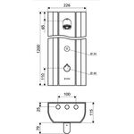 SCHELL Duschpaneel LINUS DP-C-T Duschkopf aerosolarm Alu-eloxiert