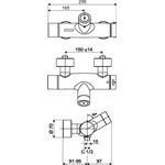 Schell VW-Duscharmatur VITUS VD-C-T/u chr Duschanschl. n un mit Desinfektion