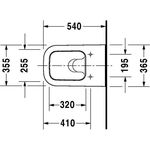 Duravit Wand-WC HAPPY D.2 tief, 365x540mm weiß