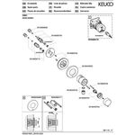 Keuco Thermostat-Brausemischer IXMO_solo UP m Schlauchans. Rosette rund vc