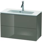 Duravit WTU Compact L-CUBE 550x820x391mm flannel grey hochglanz