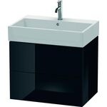 Duravit Waschtischunterbau L-CUBE 544x684x459mm schwarz hochglanz