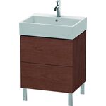Duravit Waschtischunterbau L-CUBE 582x584x459mm amerikanisch nussbaum