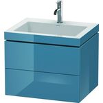 Duravit Waschtischunterbau L-CUBE m WT Vero Air 500x600x480mm 1 HL St Bl h