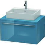 Duravit Konsolenunterschrank X-LARGE 440x800x548mm stone blue hochglanz