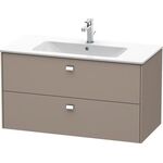 Duravit Waschtischunterbau BRIOSO Griffe chrom 553x1020x479mm basalt matt