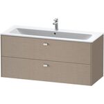 Duravit Waschtischunterbau BRIOSO Griffe chrom 553x1220x479mm leinen