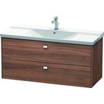 Duravit Waschtischunterbau BRIOSO Griffe chr 561x1220x479mm nussbaum natur