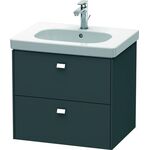 Duravit Waschtischunterbau BRIOSO Griffe chrom 563x620x469mm graphit matt